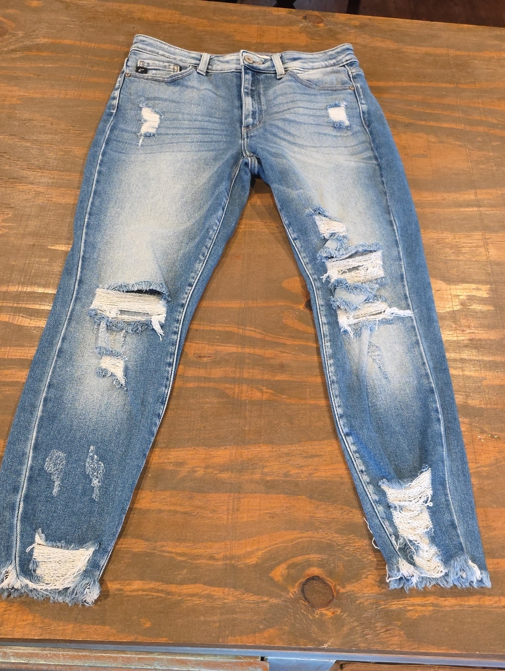 KanCan Light Blue Distressed Skinny Jeans